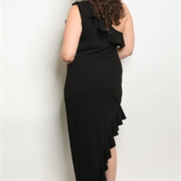 DRESS PLUS SIZE BLACK DRESS - Picture 3 of 3
